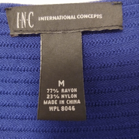 INC Royal Blue Cardigan Sweater - Picture 6 of 6